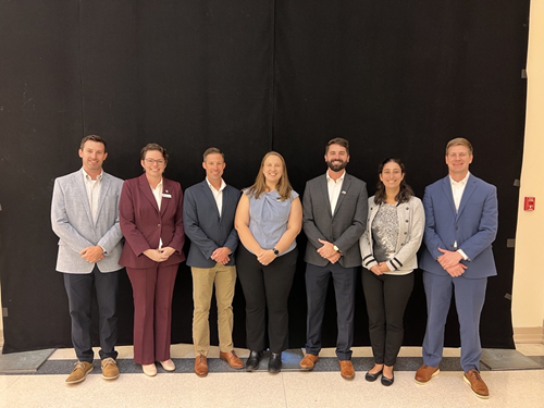 Your new L.COPRI 2022-2023 Board Members (From Left to Right): Scholarship Director: Brett McMann, Programs Director: Molly Bourgoyne, Chair: Andrew Woodroof, Immediate Past Chair: Erin Rooney, Treasurer: John Darnall, Vice Chair: Myriam Bou-Mekhayel, Secretary: Gerald Songy, Communications Director: William Gohres (not pictured), YPG Director: Kiara Horton (not pictured)