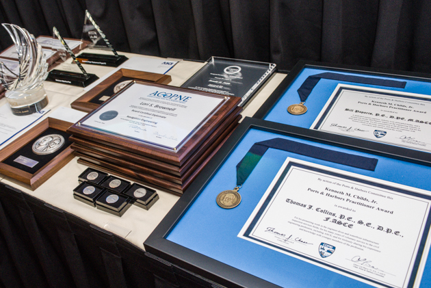 COPRI awards on a table