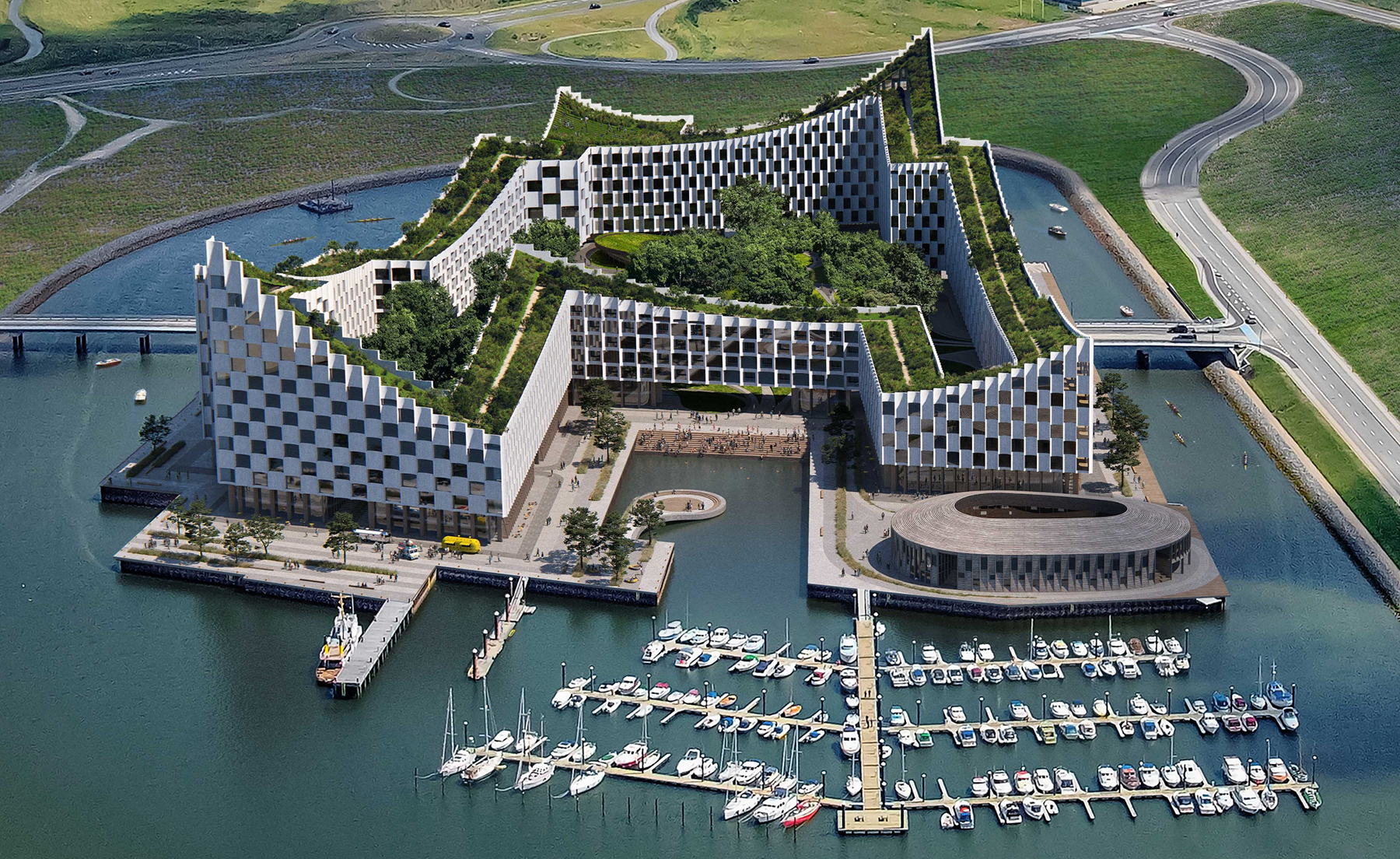 AERIAL OF PLANNED DESIGN