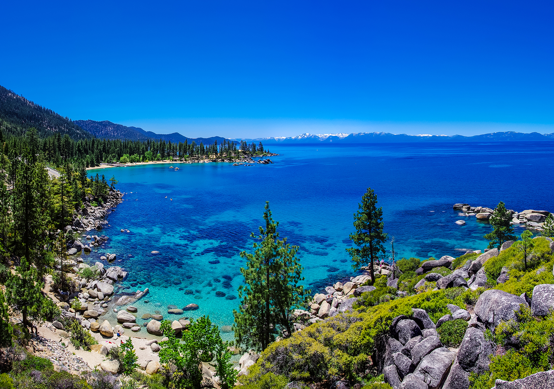 Famous for its clear, blue water, Lake Tahoe saw its clarity decline beginning in the 1970s as a result of pollution. Although pollutant loadings have been reduced significantly, the lake’s clarity has remained essentially unchanged. 