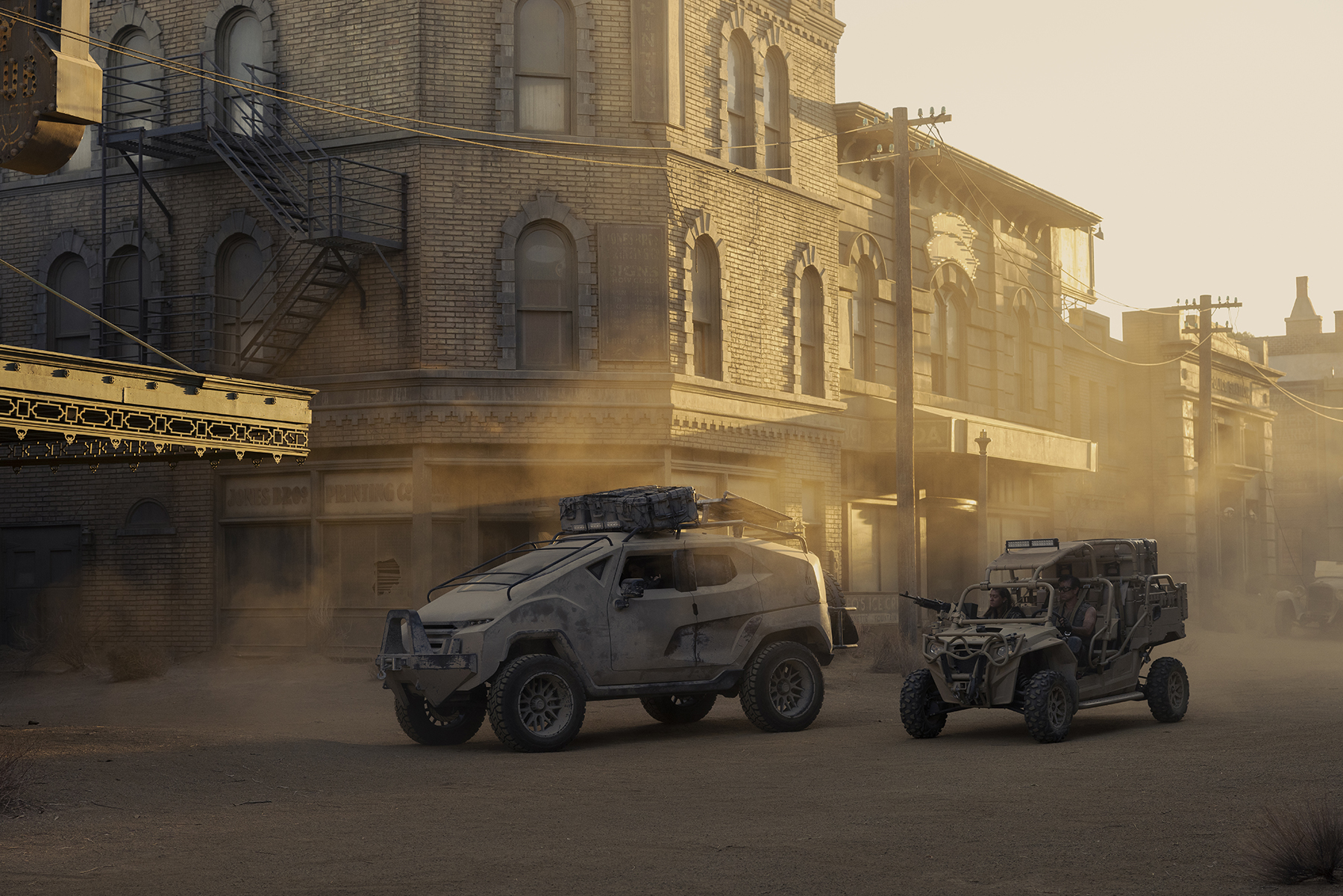 Automated vehicles feature in HBO’s Westworld. (Image courtesy John Johnson/HBO) 