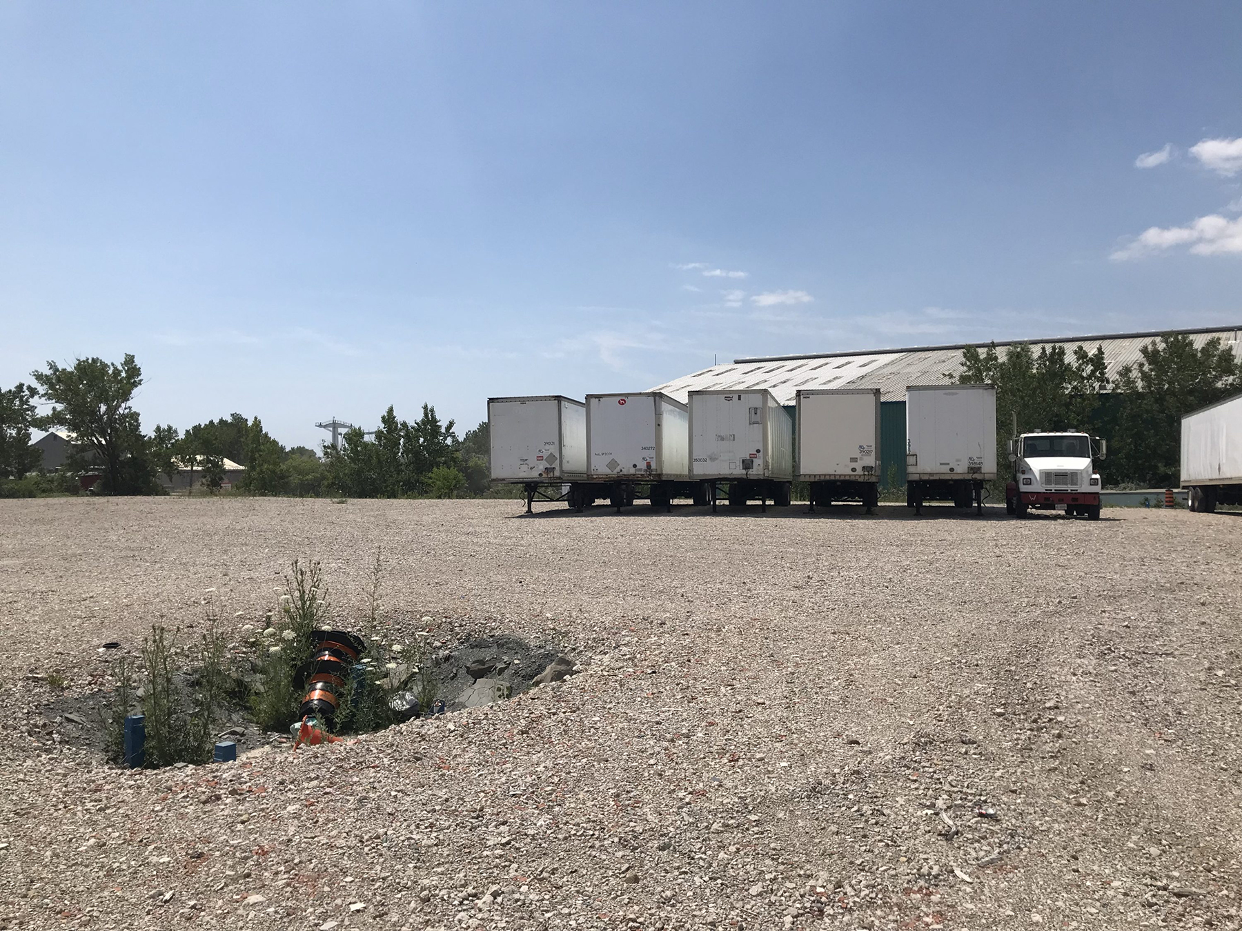 Taken before construction, this image shows an area of the Port Lands that is to become parkland known as River Valley Park South that will be on the south bank of the naturalized river channel. (Image courtesy of Waterfront Toronto) 