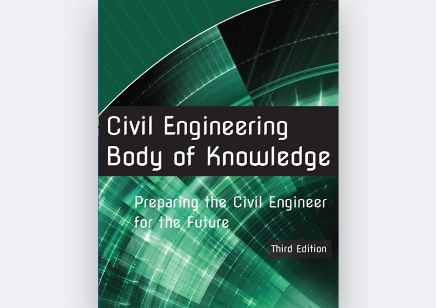 Cover of the ASCE Civil Engineering Body of Knowledge, Third Edition.