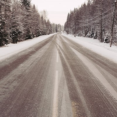 Snowy road
