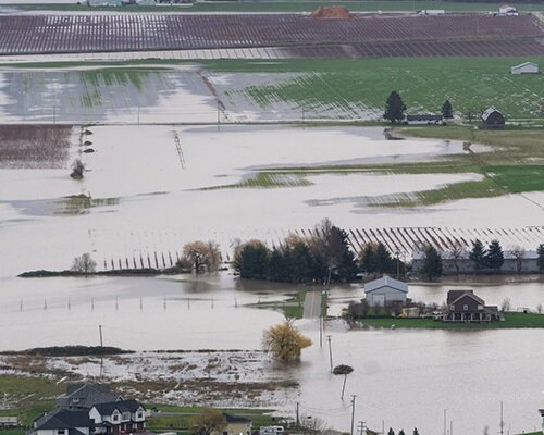 Flood plain aerial